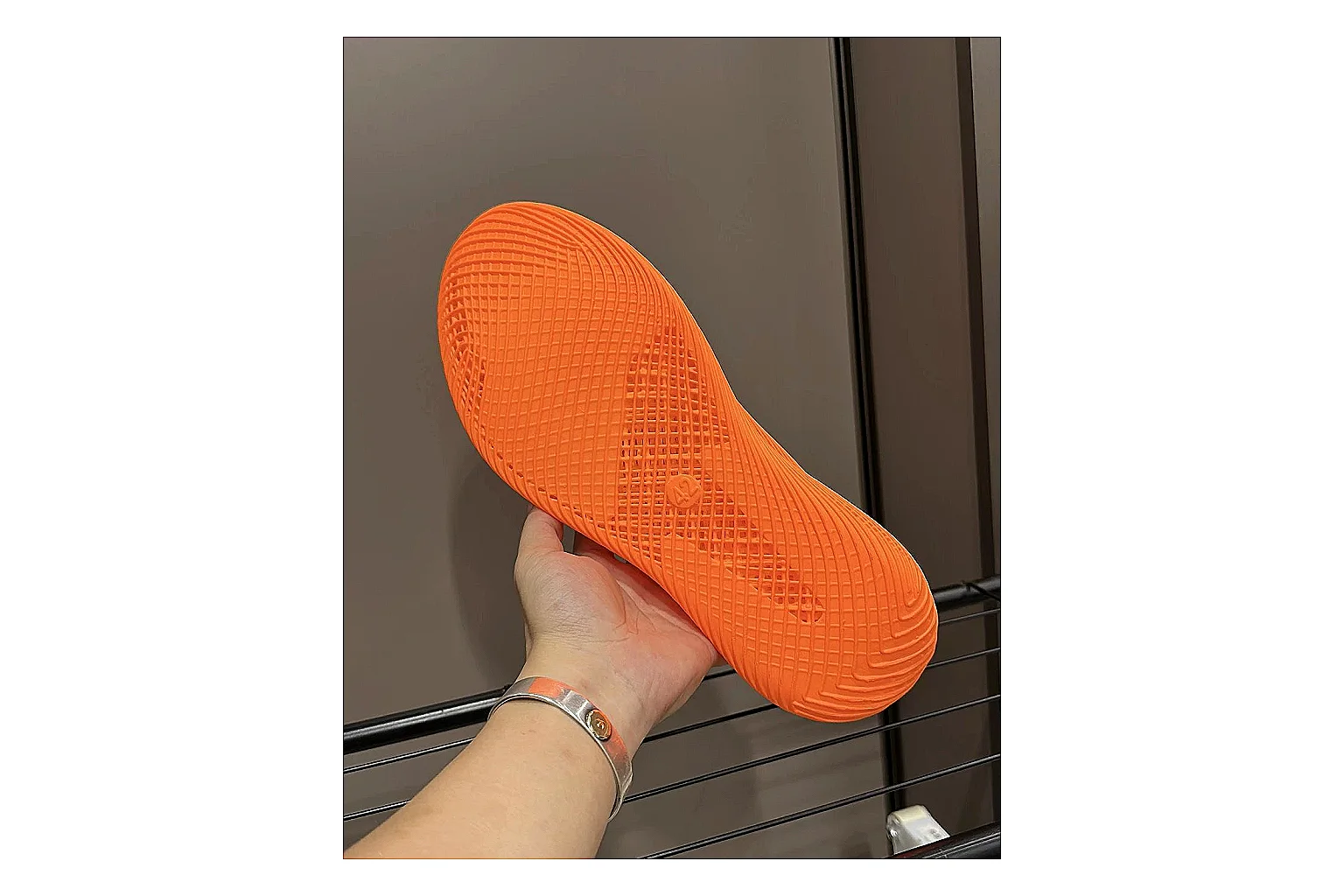 Other Orange 4D Printed Futuristic Slip-On Sneakers thumbnail 6