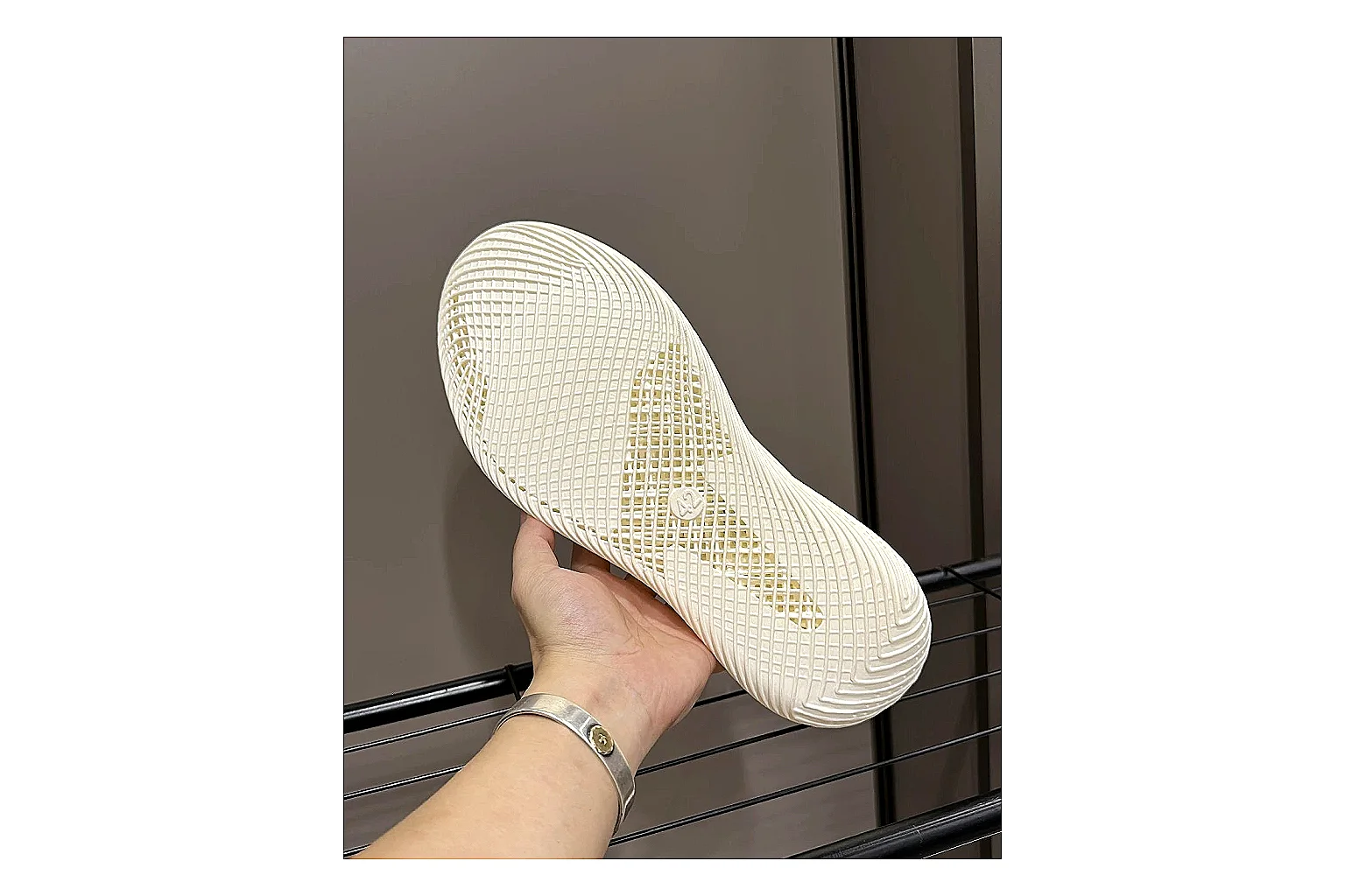 Other Cream 4D Printed Futuristic Slip-On Sneakers thumbnail 6