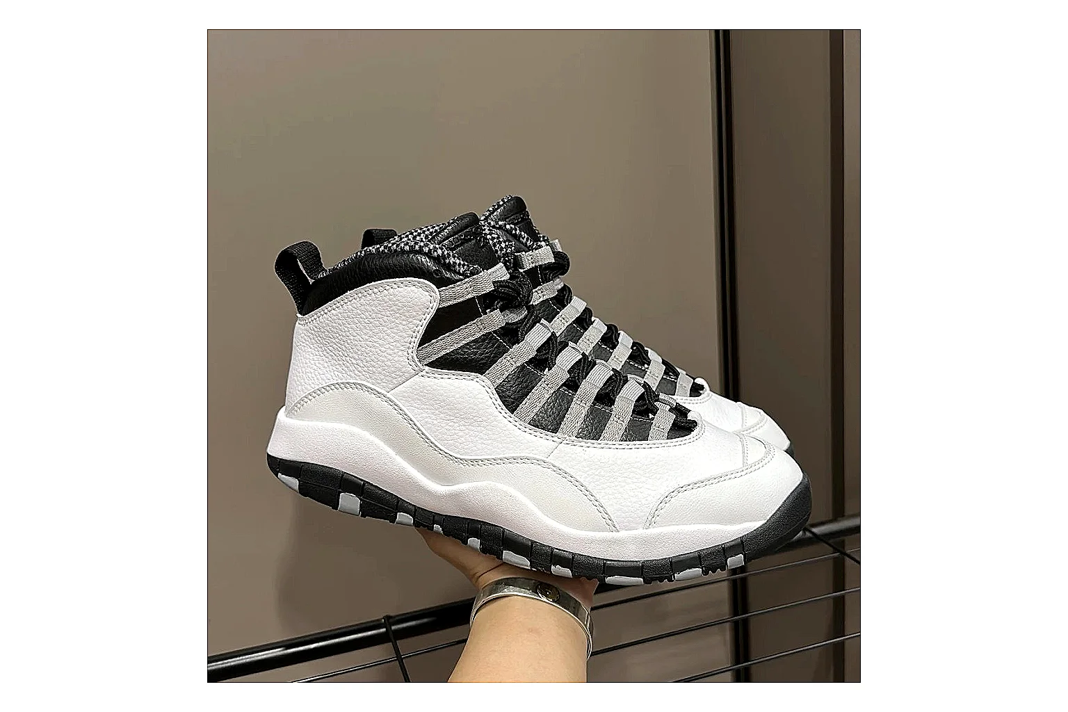 Jordan Air Jordan 10 Steel White Black High Top thumbnail 2