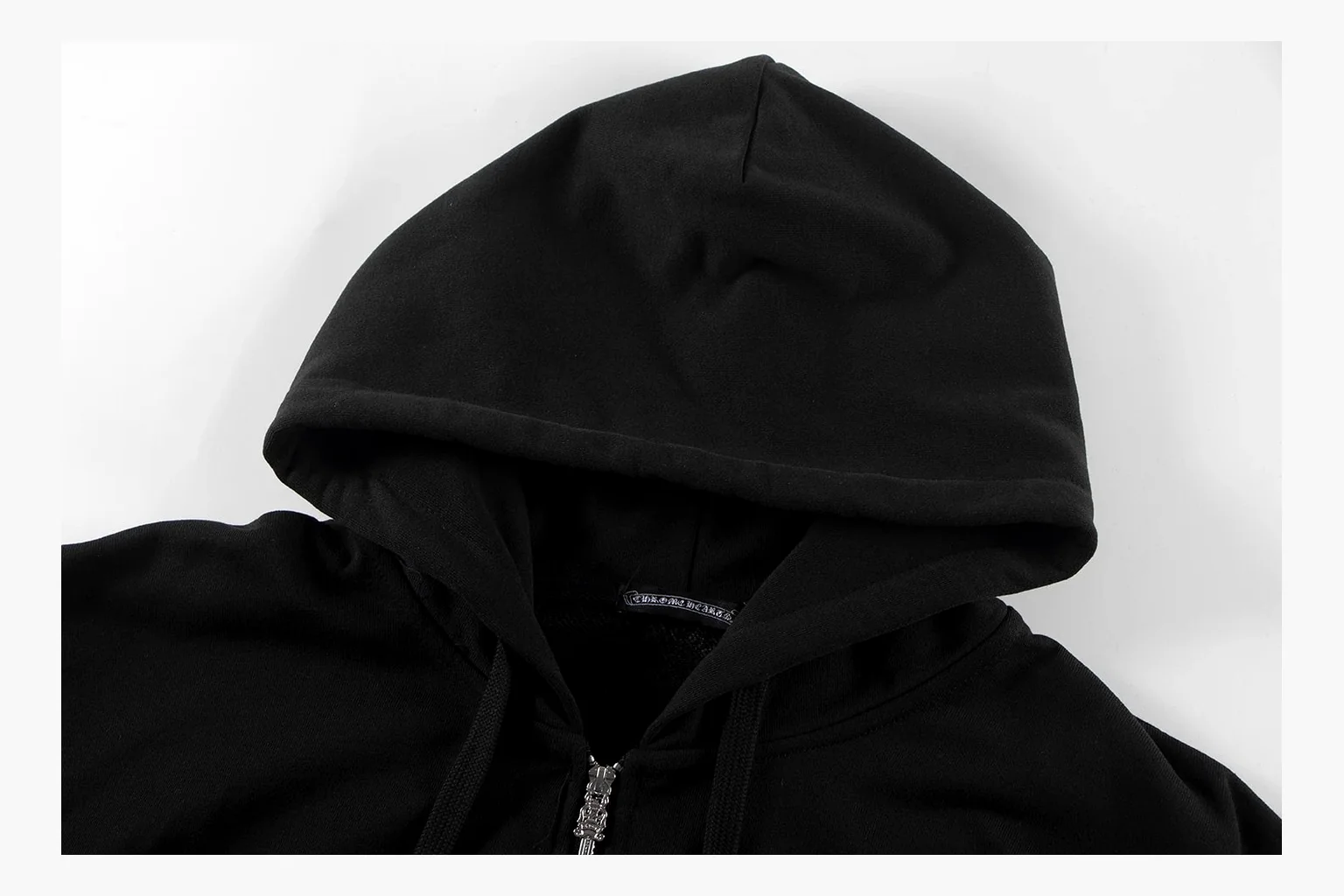Chrome Hearts Cross Zip Hoodie Black Product Image thumbnail 3