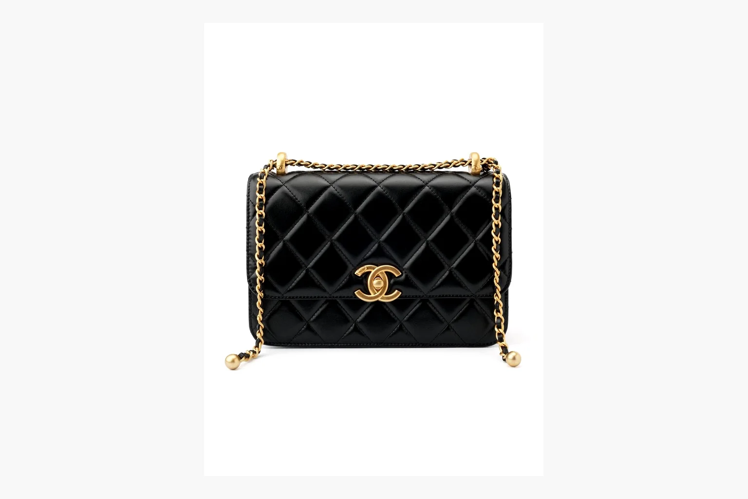 Chanel Quilted Chain Flap Bag Black Product Image thumbnail 5