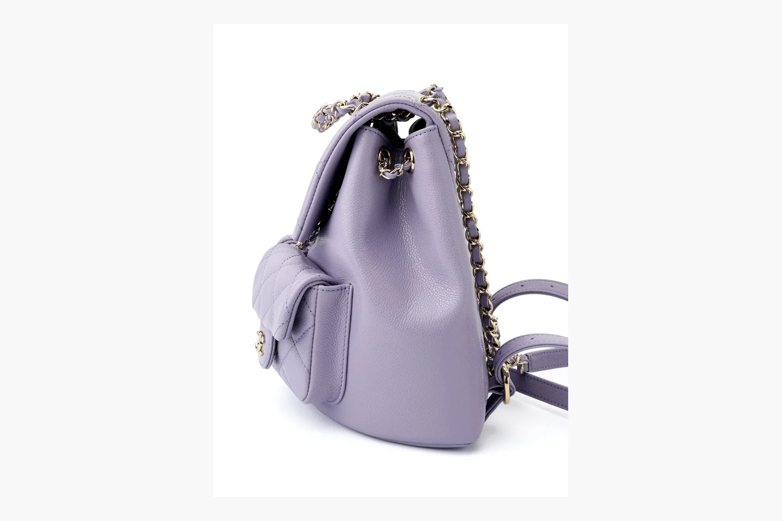 Chanel Purple Quilted Backpack Lavender Purple Product Image thumbnail 3