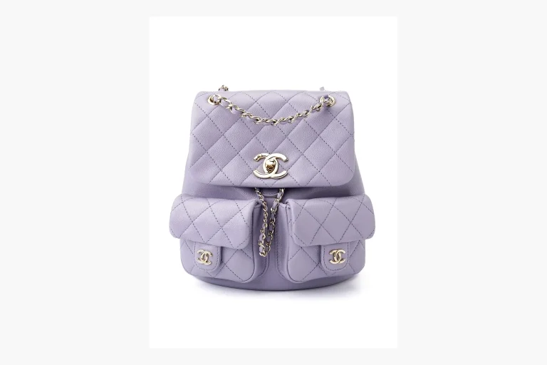 Chanel Purple Quilted Backpack Lavender Purple Product Image