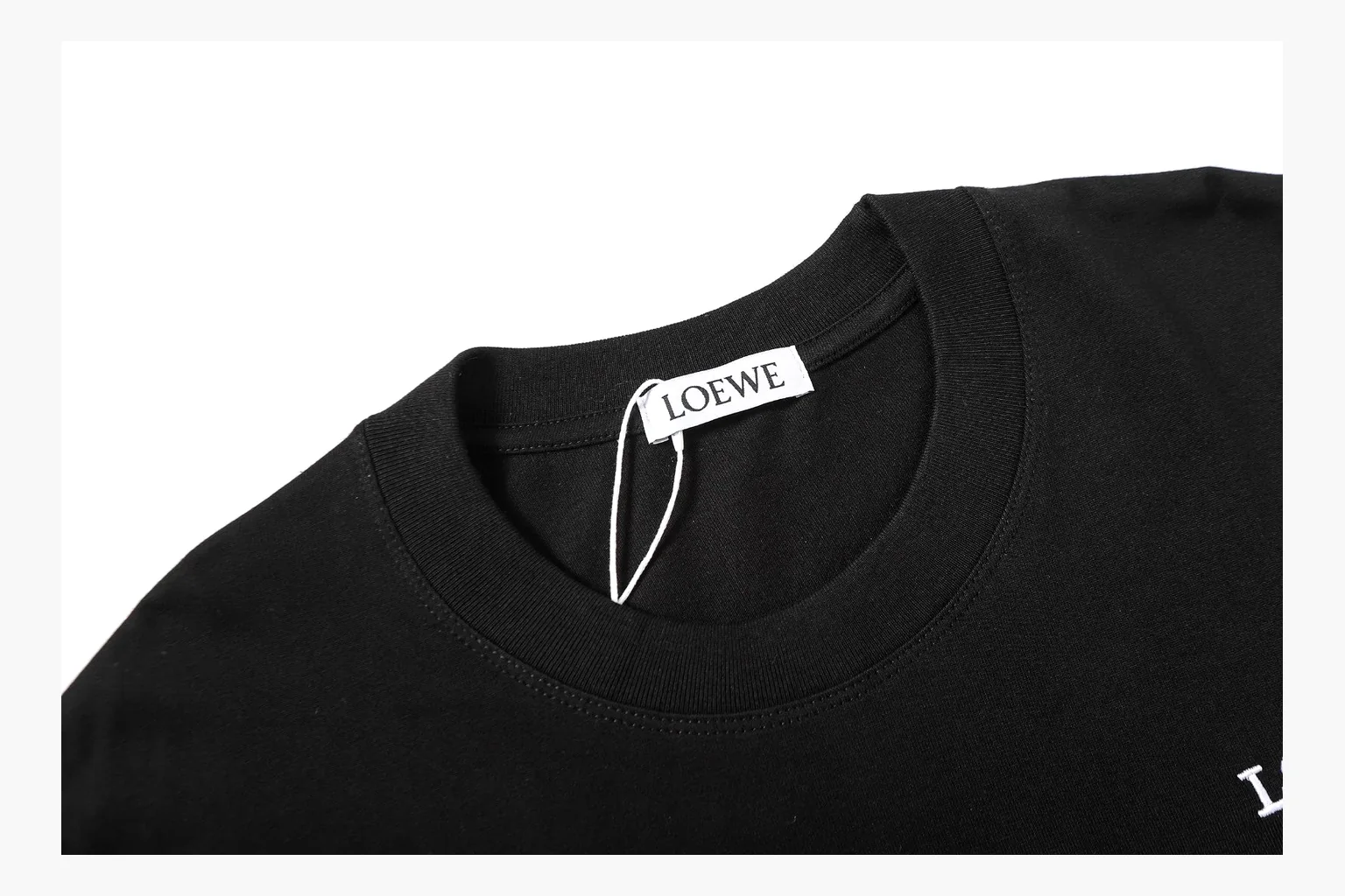 Loewe Ribbon Logo T-Shirt Black Product Image thumbnail 4