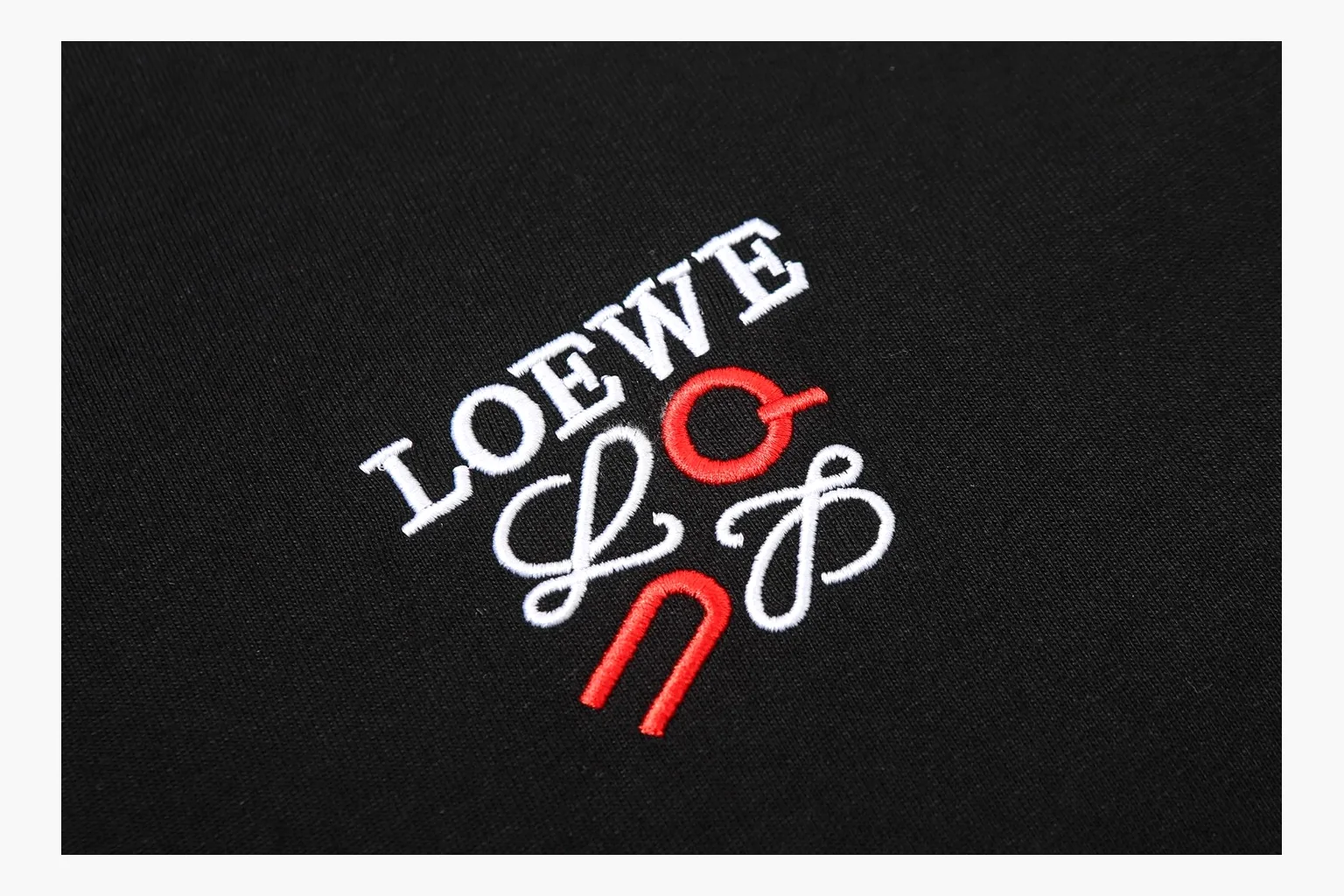 Loewe Ribbon Logo T-Shirt Black Product Image thumbnail 5
