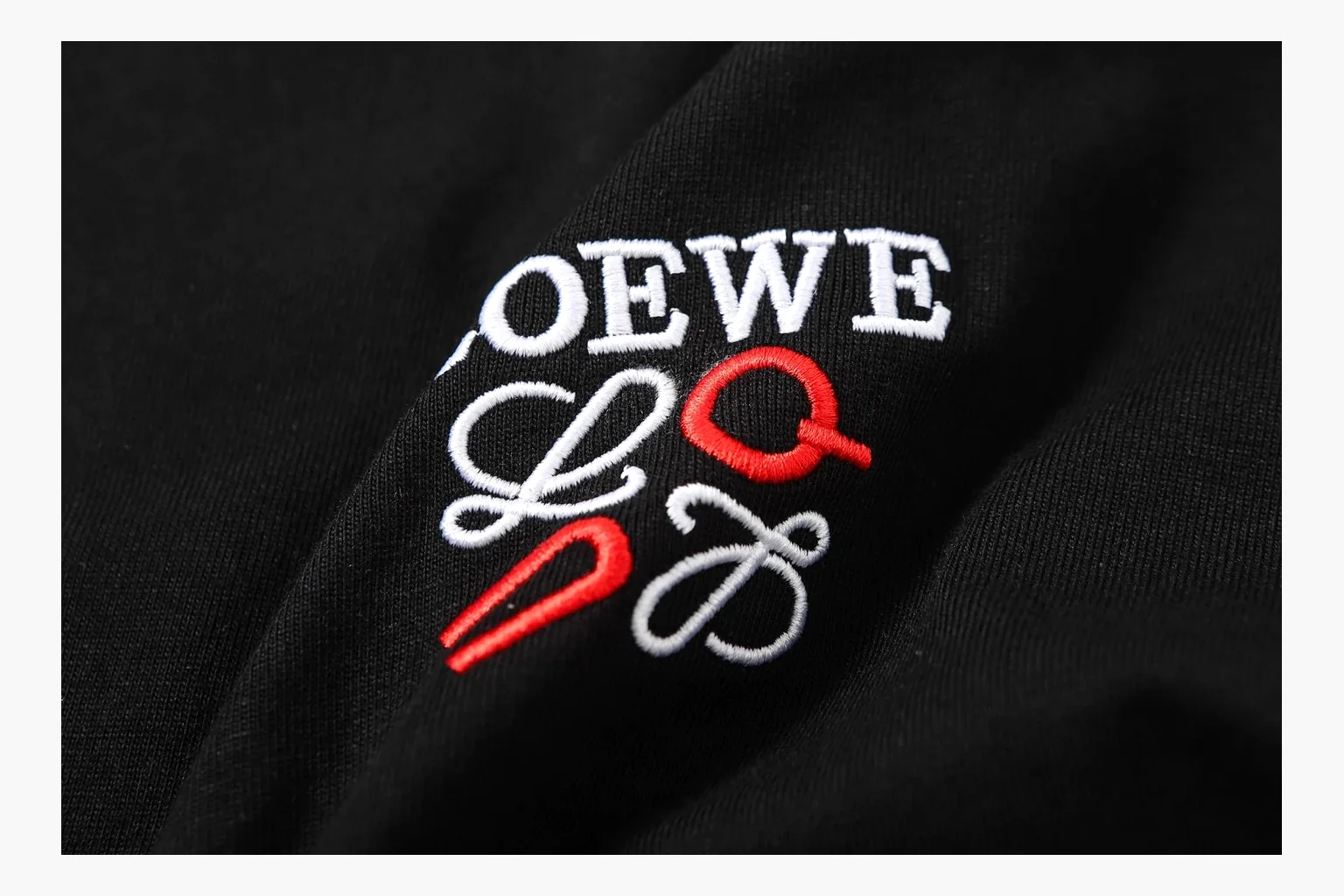 Loewe Ribbon Logo T-Shirt Black Product Image thumbnail 6