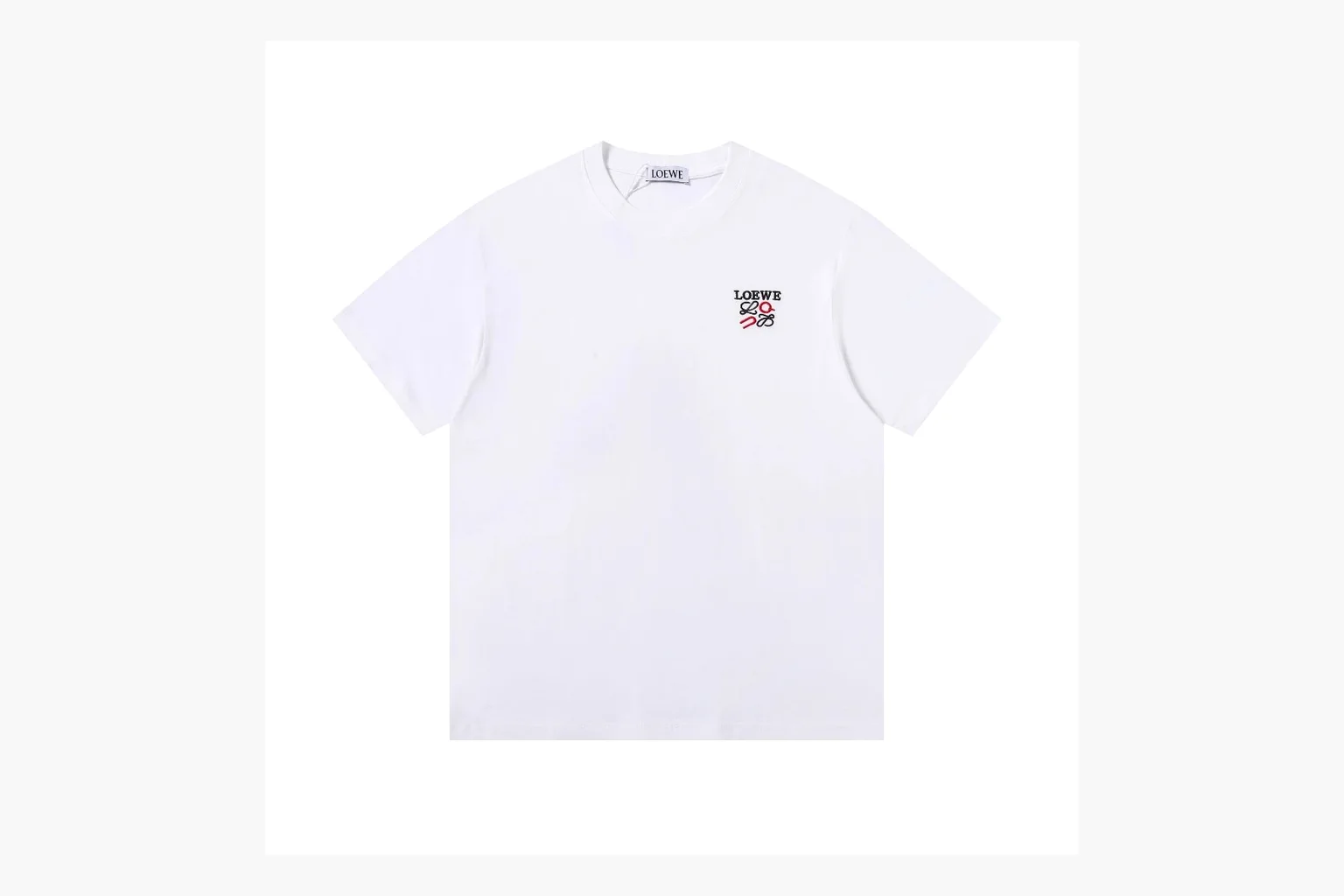 Loewe Ribbon Logo T-Shirt White Product Image