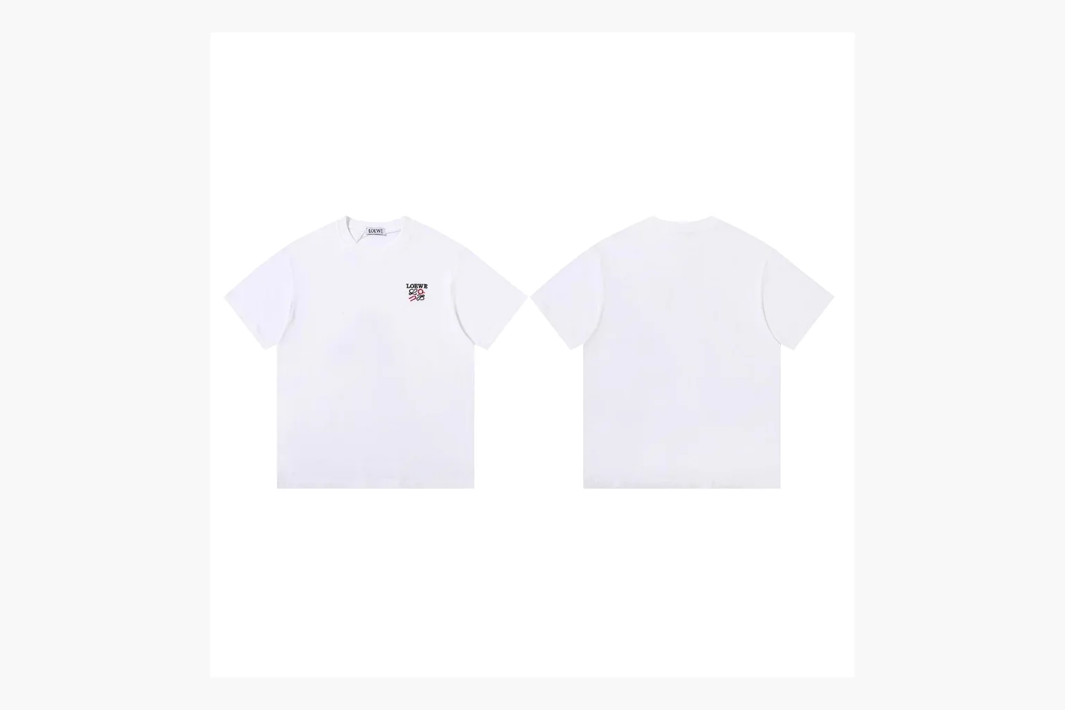 Loewe Ribbon Logo T-Shirt White Product Image thumbnail 3