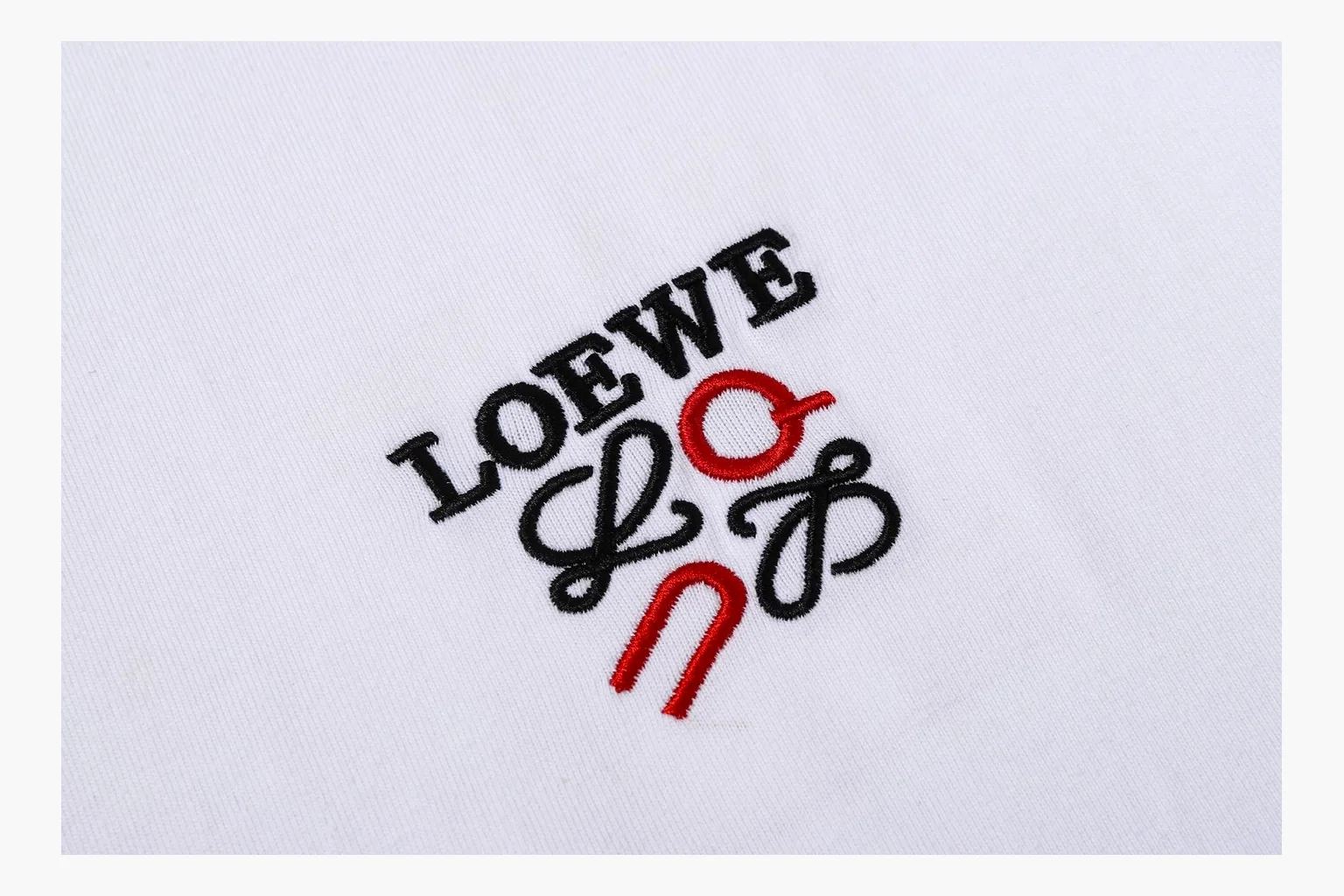 Loewe Ribbon Logo T-Shirt White Product Image thumbnail 5