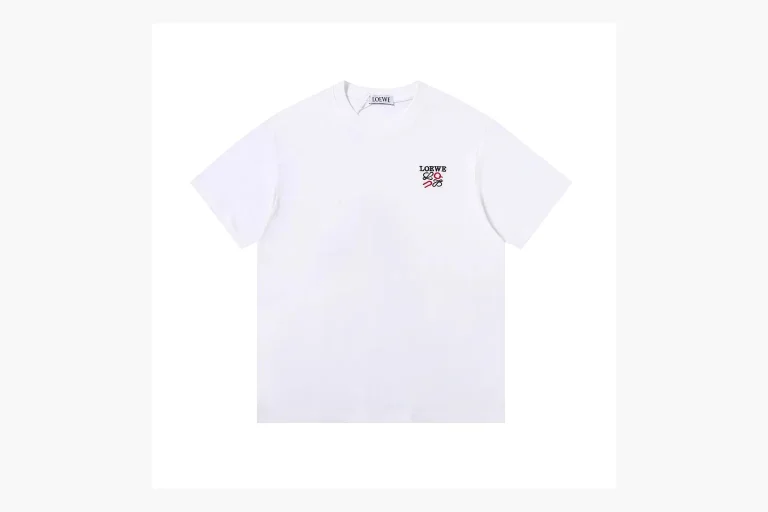 Loewe Ribbon Logo T-Shirt White Product Image