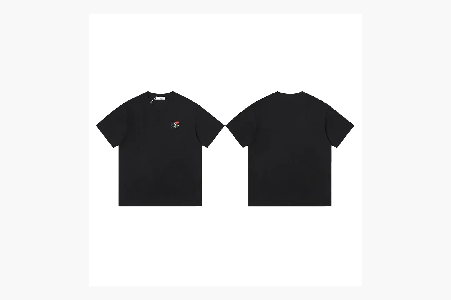 Loewe Rose Logo T-Shirt Black Product Image thumbnail 3