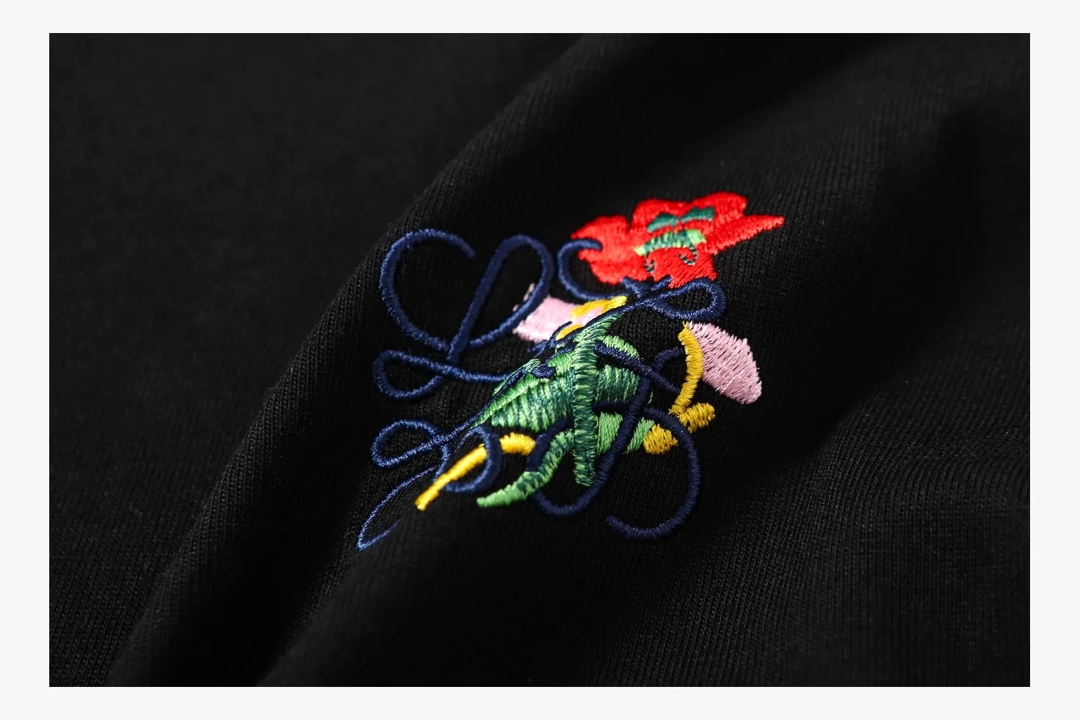Loewe Rose Logo T-Shirt Black Product Image thumbnail 6