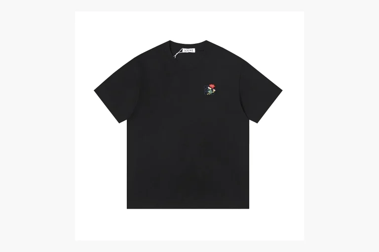 Loewe Rose Logo T-Shirt Black Product Image