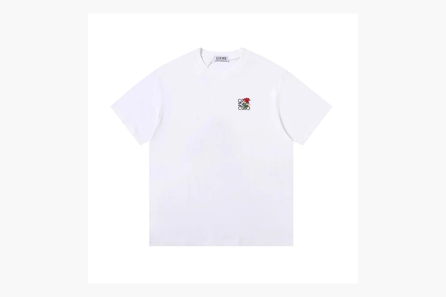 Loewe Rose Logo T-Shirt White Product Image