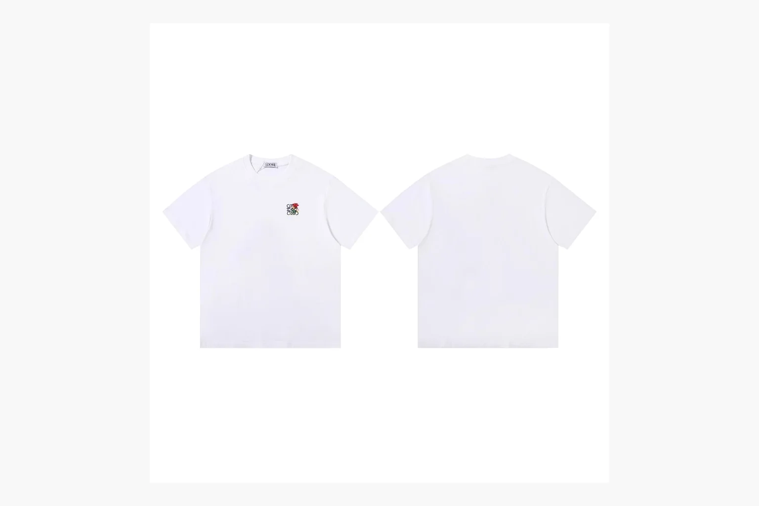 Loewe Rose Logo T-Shirt White Product Image thumbnail 3