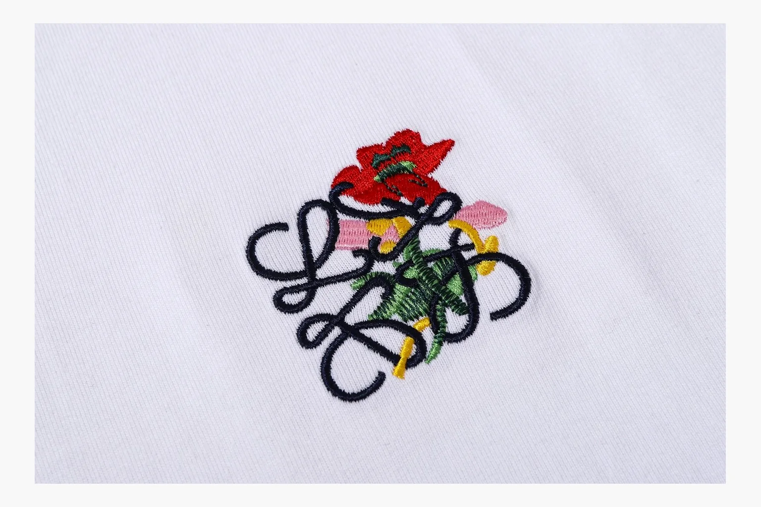 Loewe Rose Logo T-Shirt White Product Image thumbnail 5