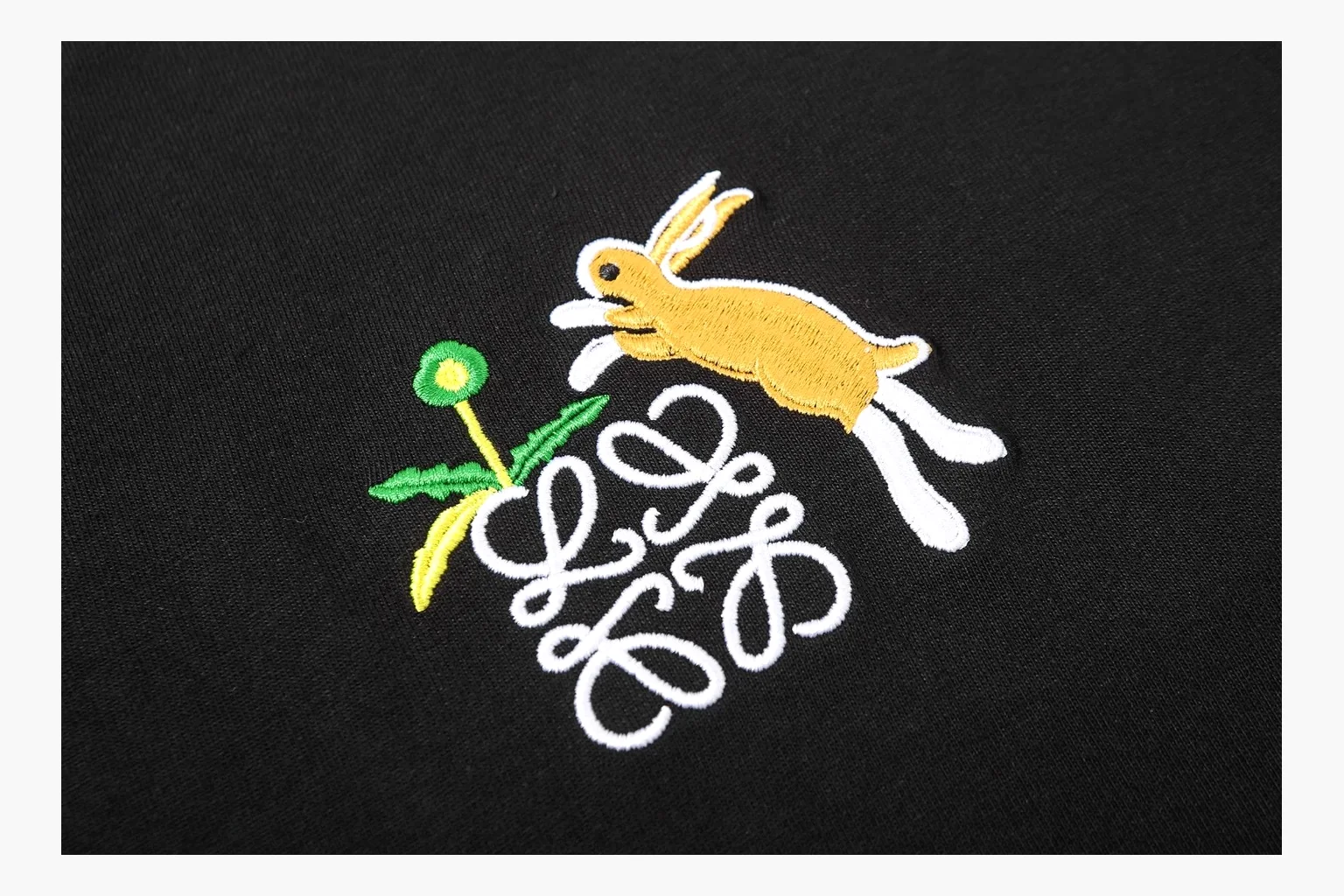 Loewe Rabbit Logo T-Shirt Black Product Image thumbnail 4