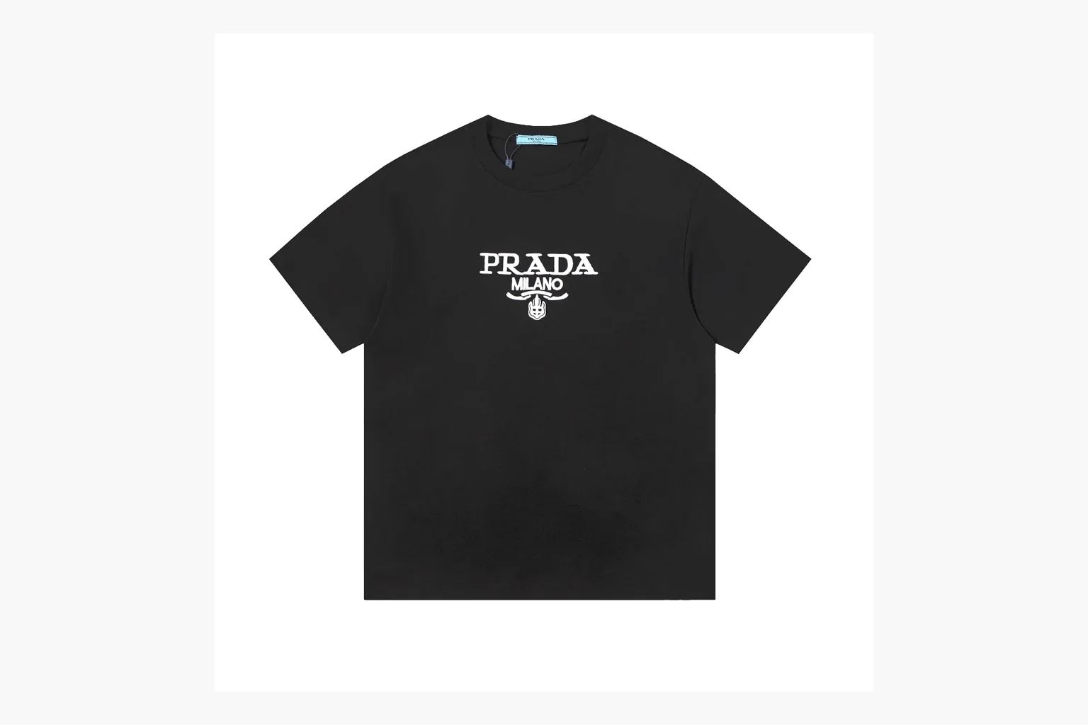 Prada Milano Logo T-Shirt Black Product Image