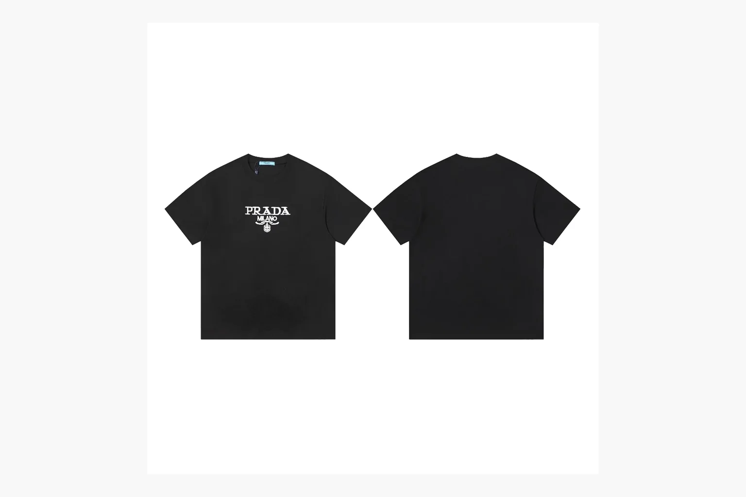 Prada Milano Logo T-Shirt Black Product Image thumbnail 3