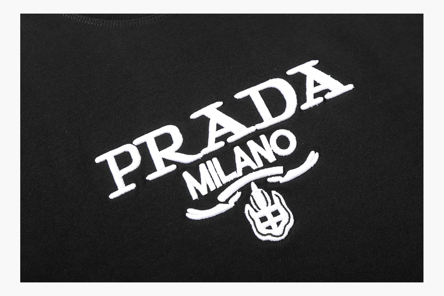 Prada Milano Logo T-Shirt Black Product Image thumbnail 5