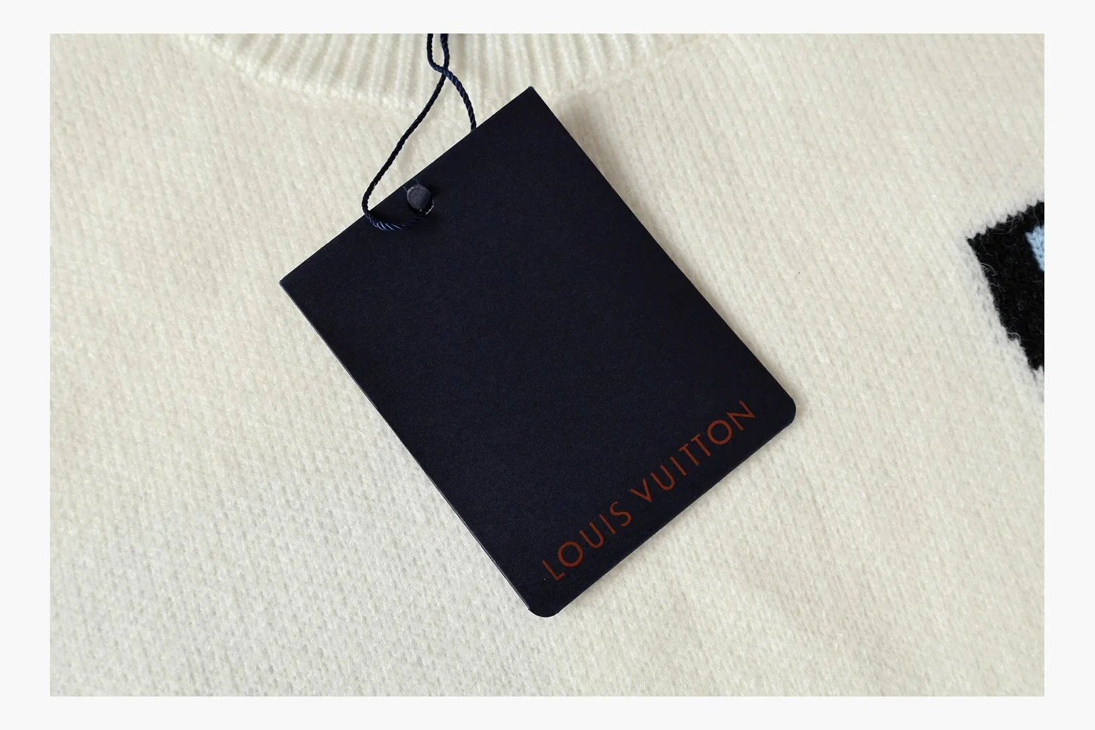 Louis Vuitton LV Flower Crewneck Sweater Cream Product Image thumbnail 4