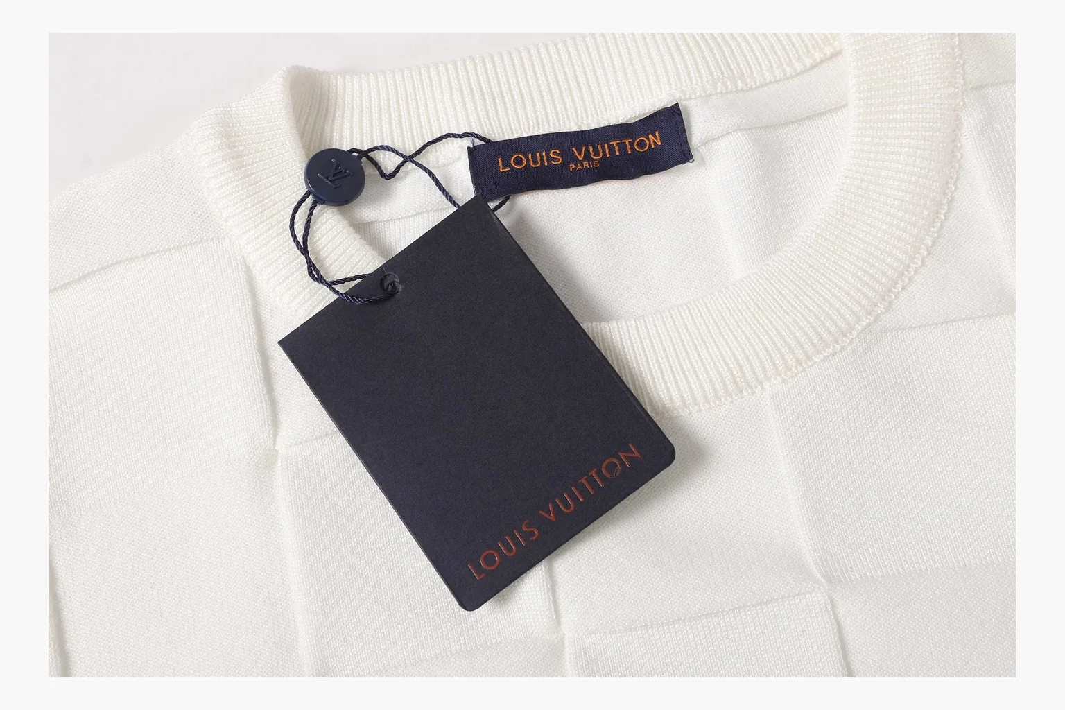 Louis Vuitton Embossed Monogram T-Shirt White Product Image thumbnail 3