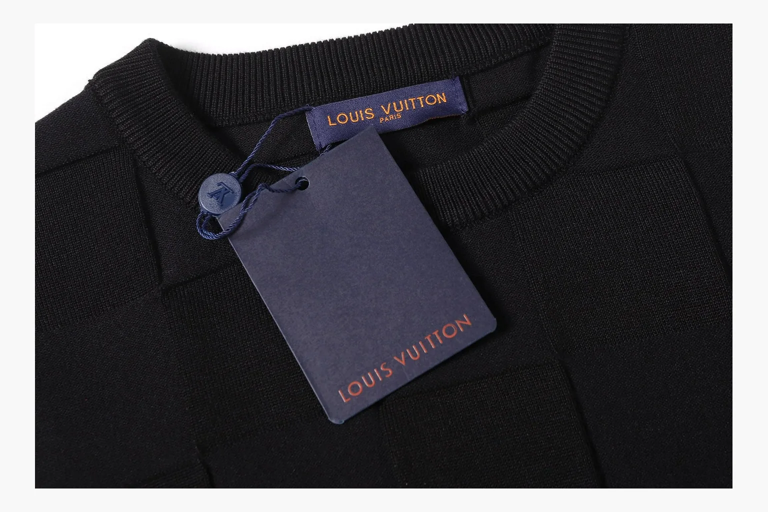 Louis Vuitton Embossed Monogram T-Shirt Black Product Image thumbnail 4