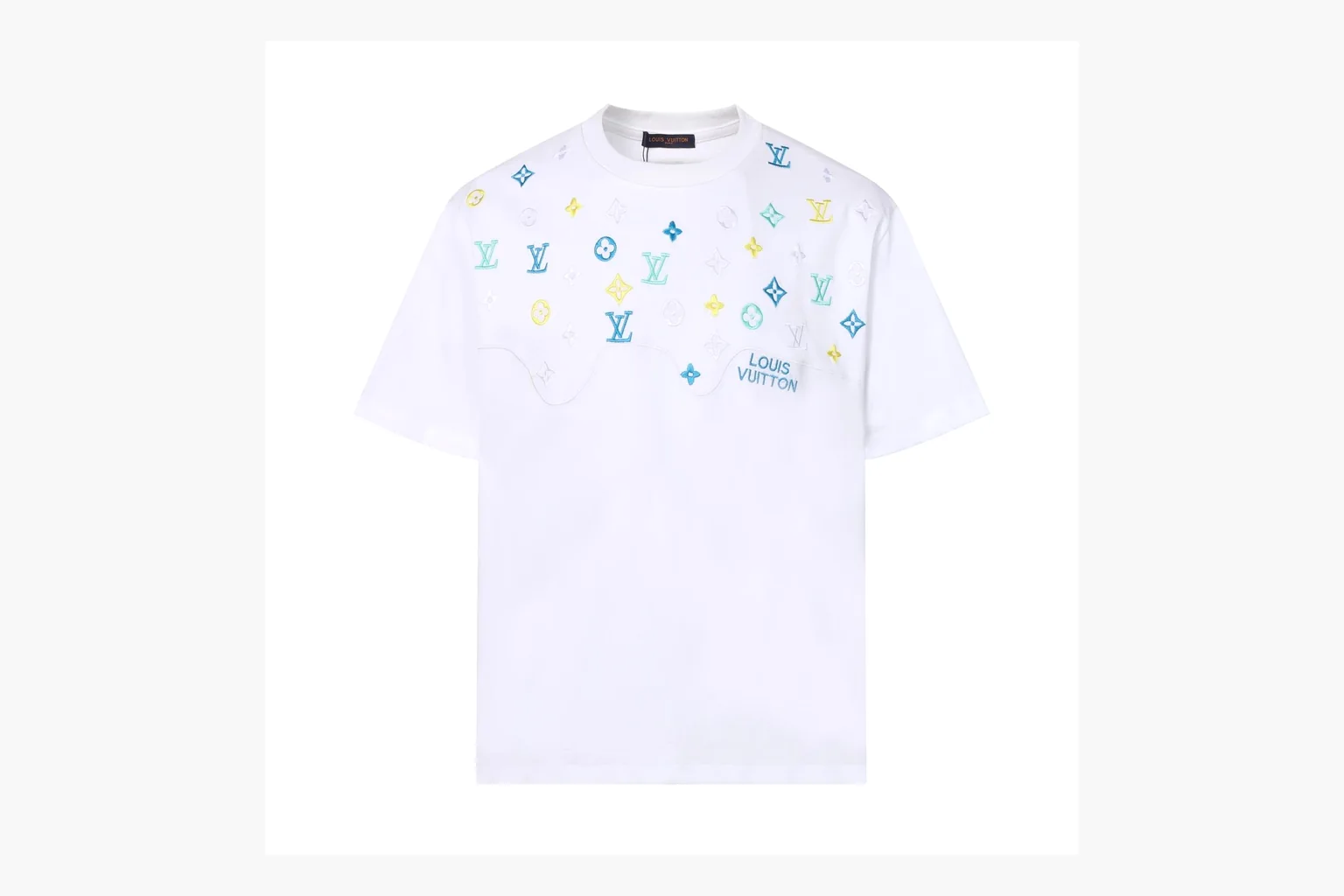 Louis Vuitton Pastel Monogram T-Shirt White Product Image