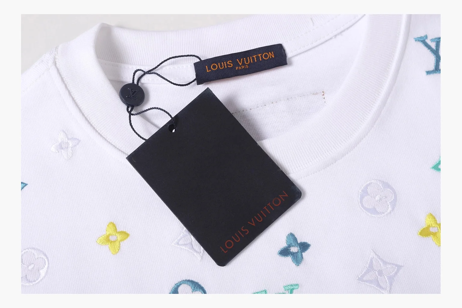 Louis Vuitton Pastel Monogram T-Shirt White Product Image thumbnail 4