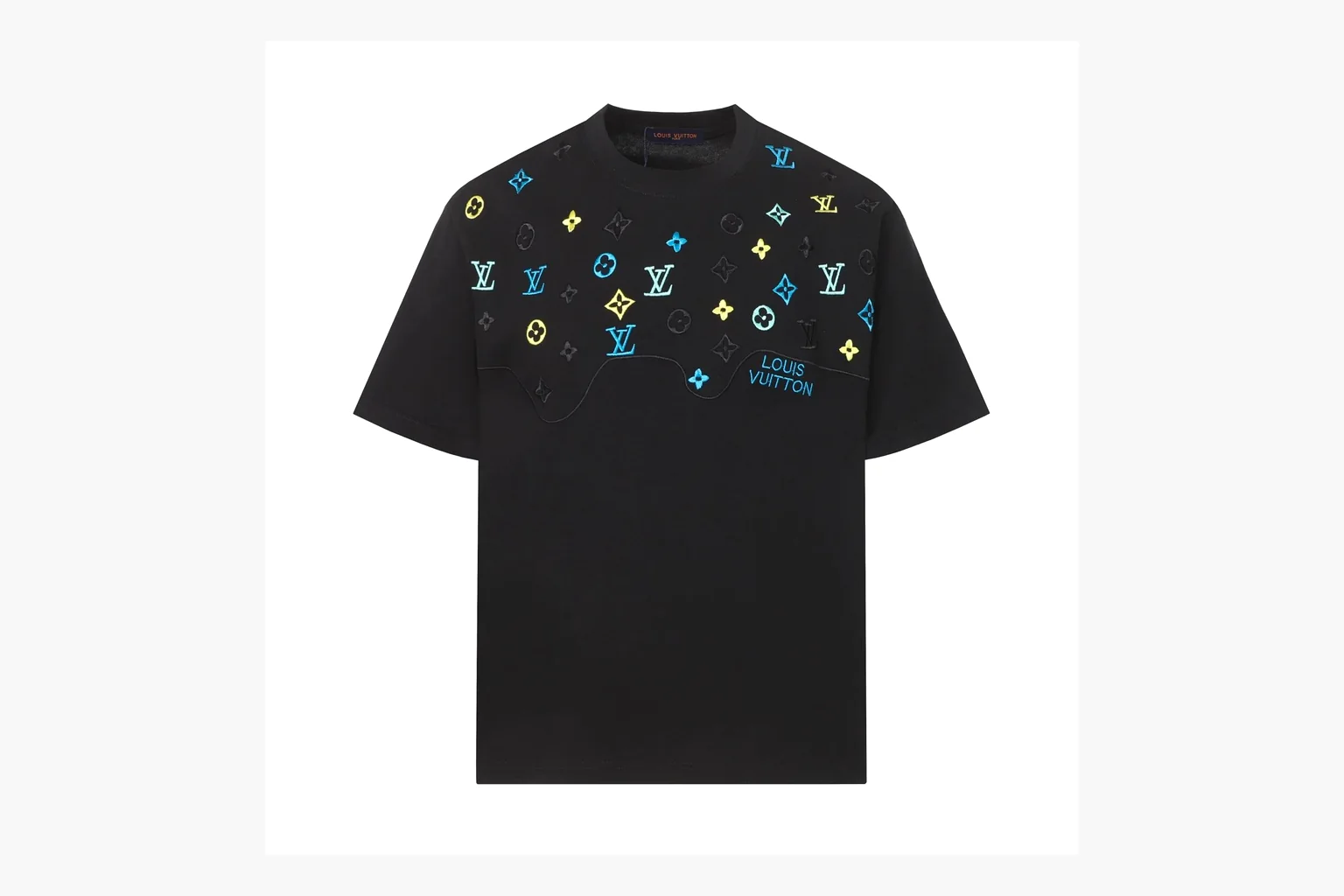 Louis Vuitton Pastel Monogram T-Shirt Black Product Image