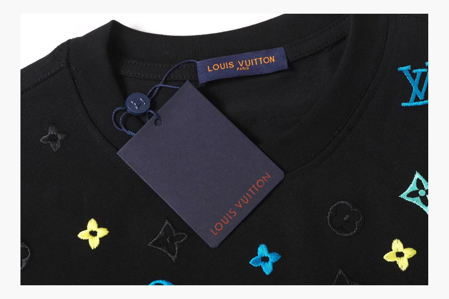 Louis Vuitton Pastel Monogram T-Shirt Black Product Image thumbnail 4