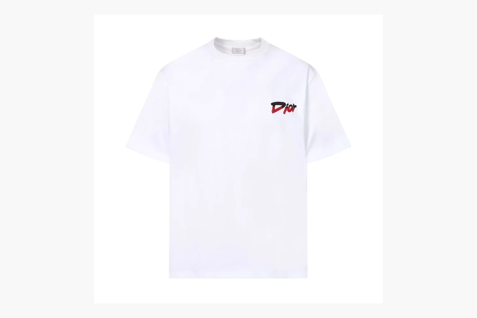 Christian Dior Logo Patch T-Shirt White Product Image