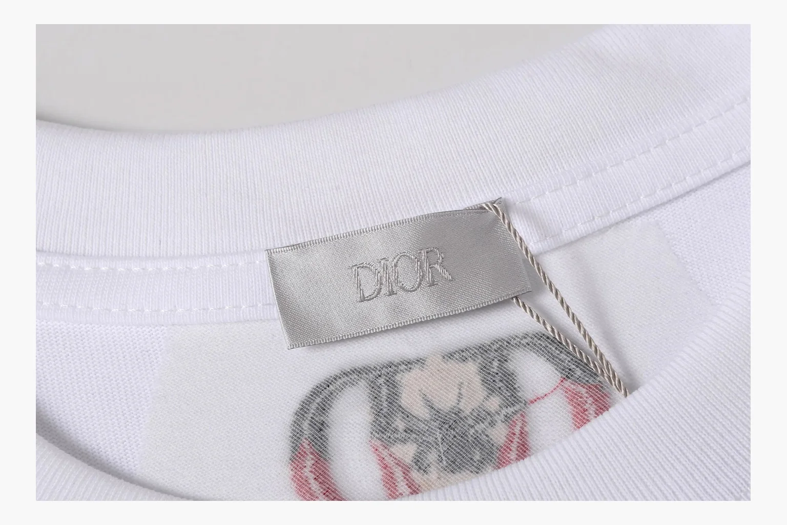 Christian Dior Logo Patch T-Shirt White Product Image thumbnail 3