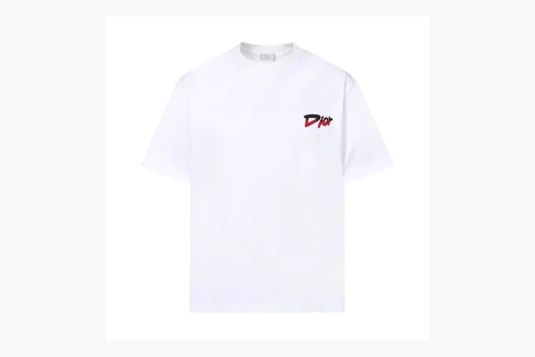 Christian Dior Logo Patch T-Shirt White Product Image
