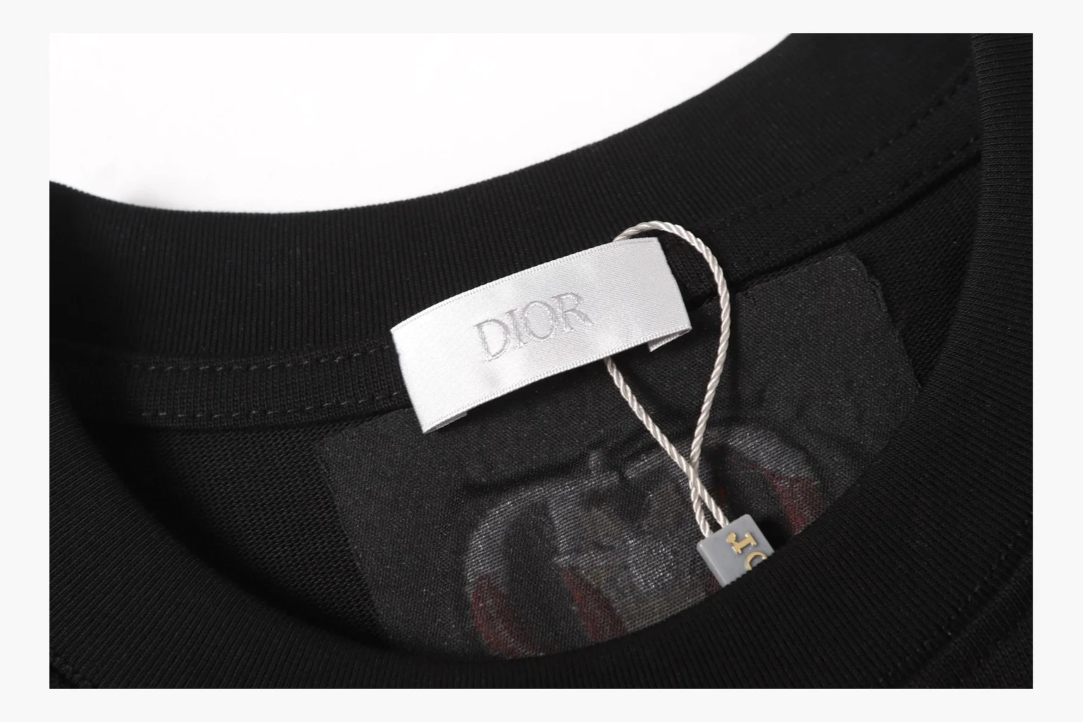Christian Dior Logo Patch T-Shirt Black Product Image thumbnail 3