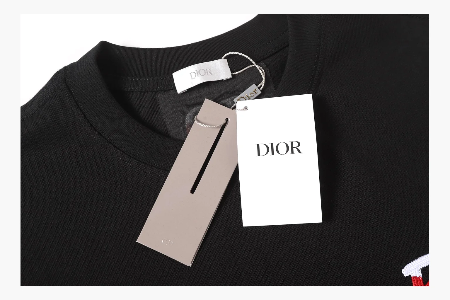 Christian Dior Logo Patch T-Shirt Black Product Image thumbnail 4