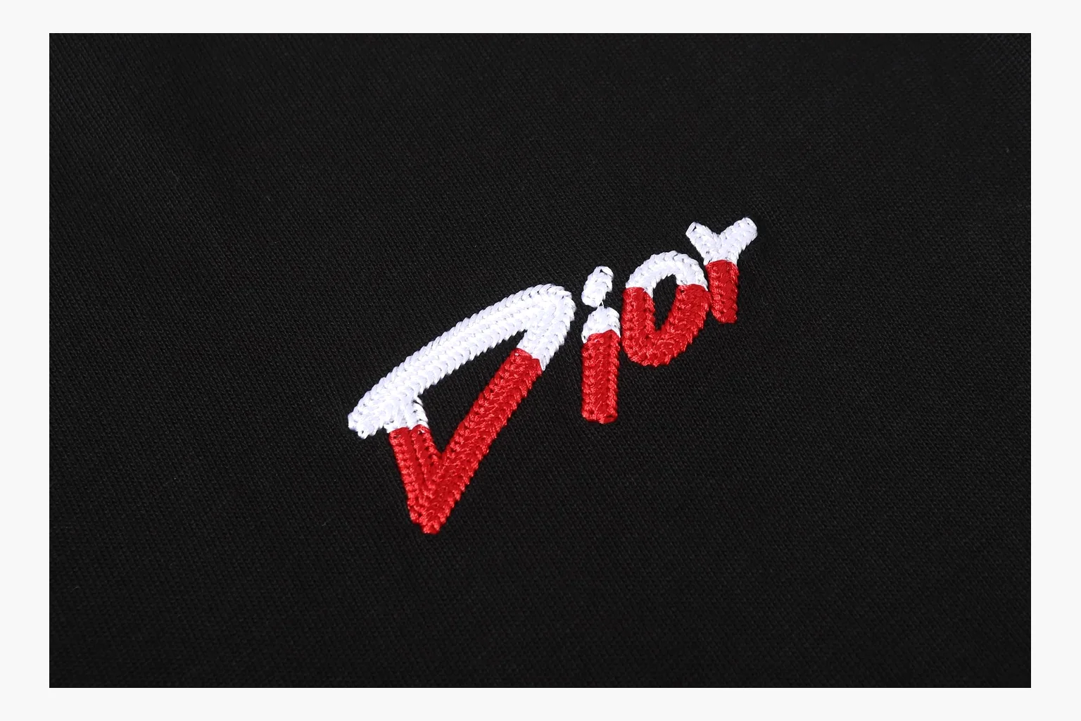 Christian Dior Logo Patch T-Shirt Black Product Image thumbnail 5
