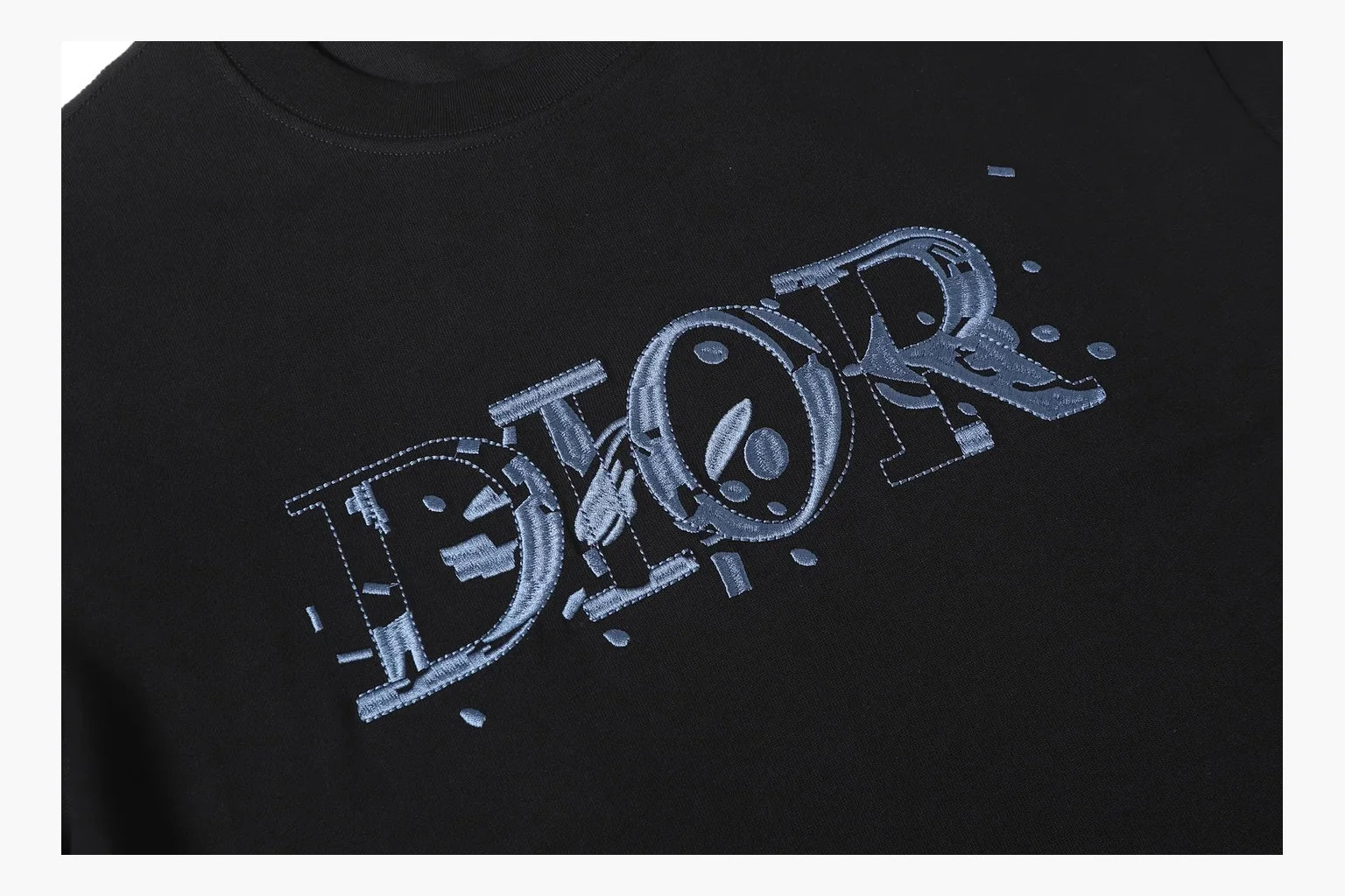 Christian Dior Oblique Graphic T-Shirt Black Product Image thumbnail 5
