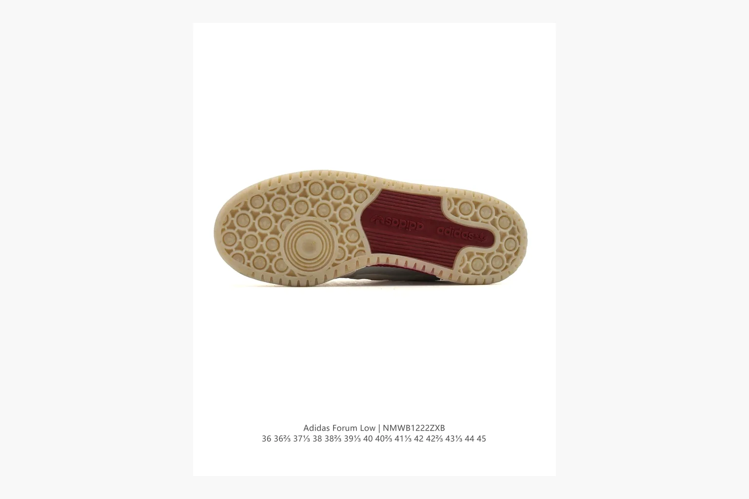 Adidas Forum Low Sneaker White Burgundy Product Image thumbnail 5