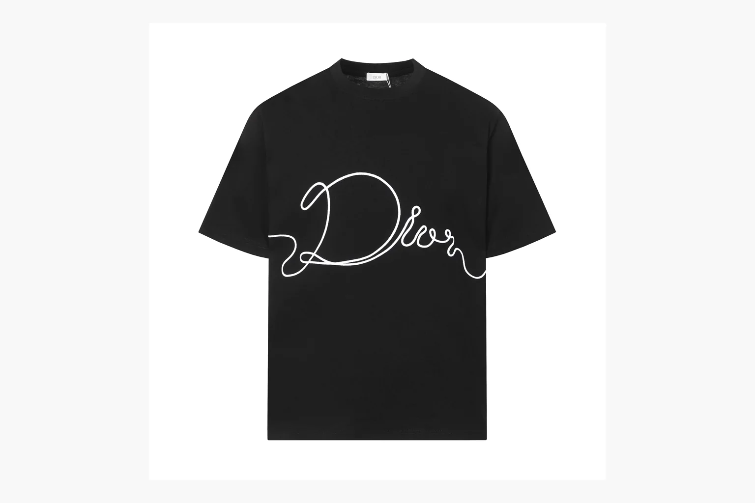 Christian Dior Script Logo T-Shirt Black Product Image