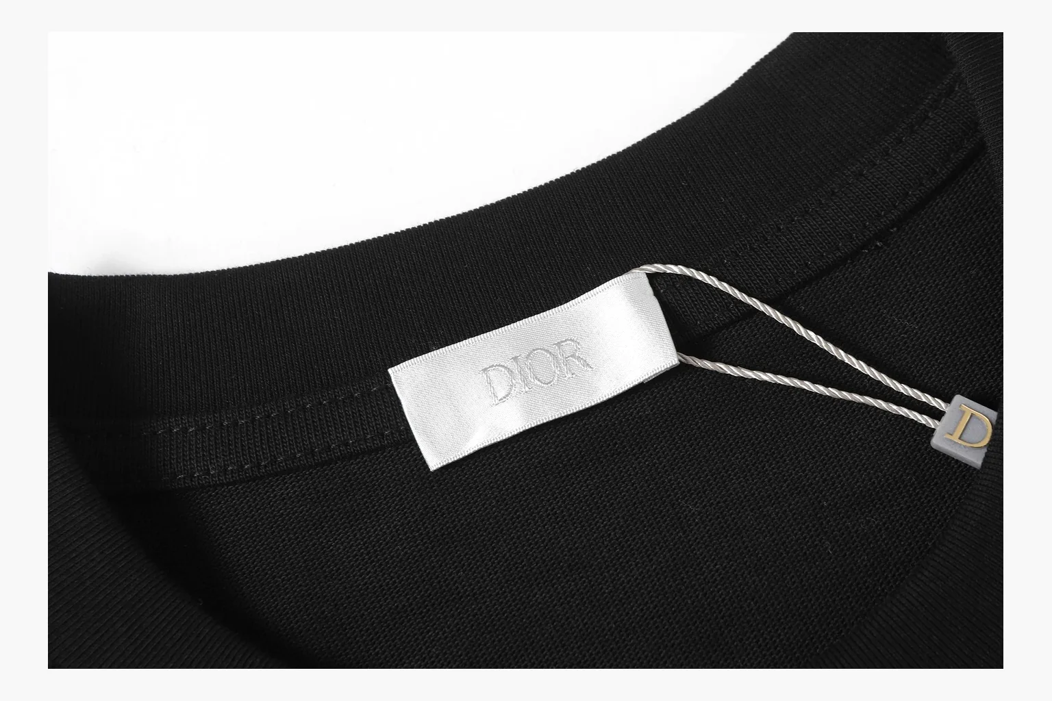 Christian Dior Script Logo T-Shirt Black Product Image thumbnail 3