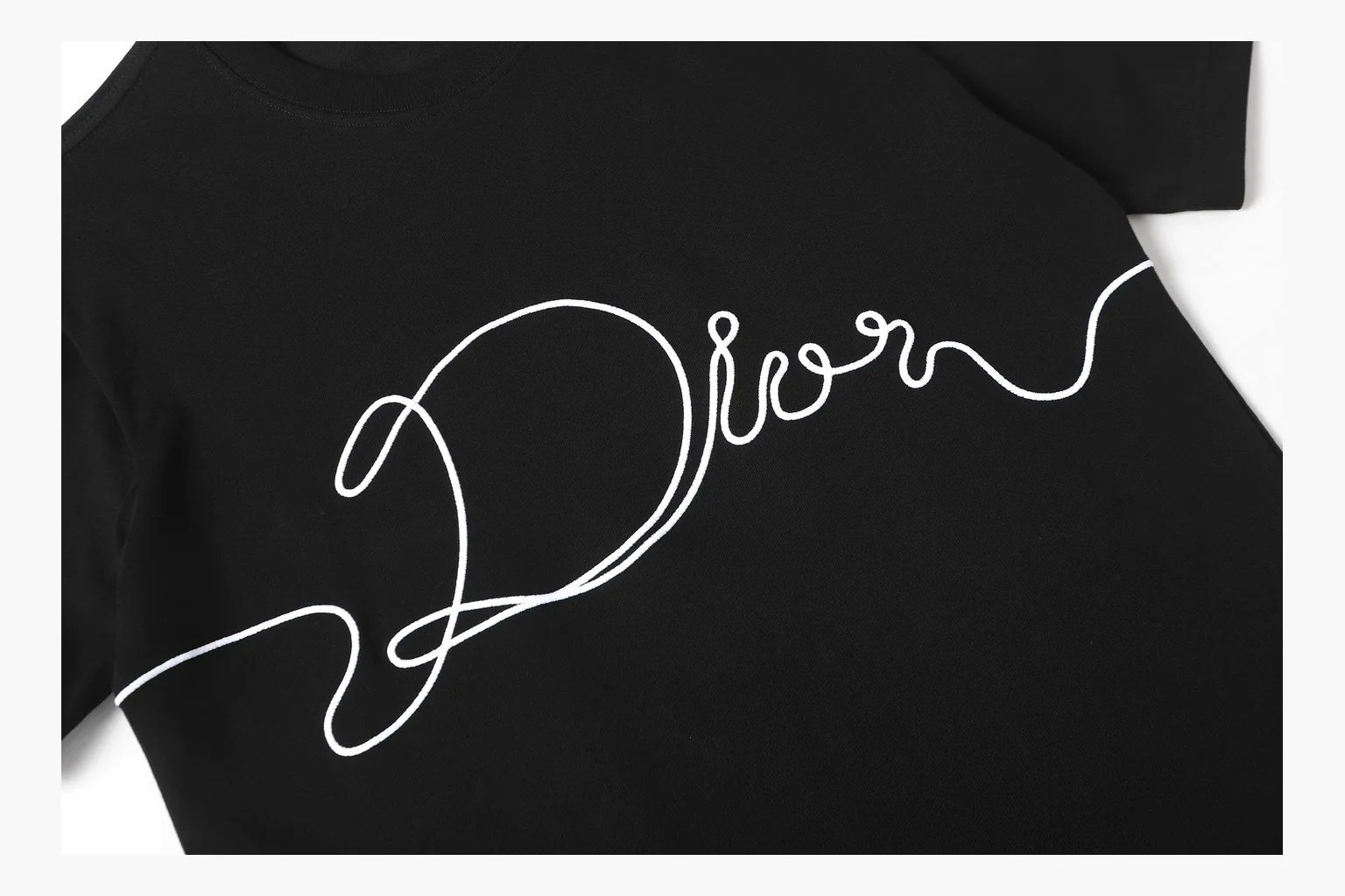 Christian Dior Script Logo T-Shirt Black Product Image thumbnail 5