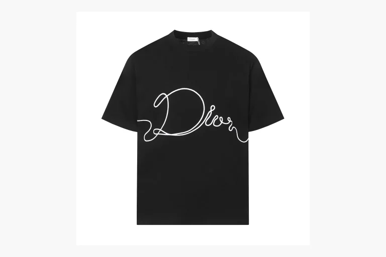 Christian Dior Script Logo T-Shirt Black Product Image
