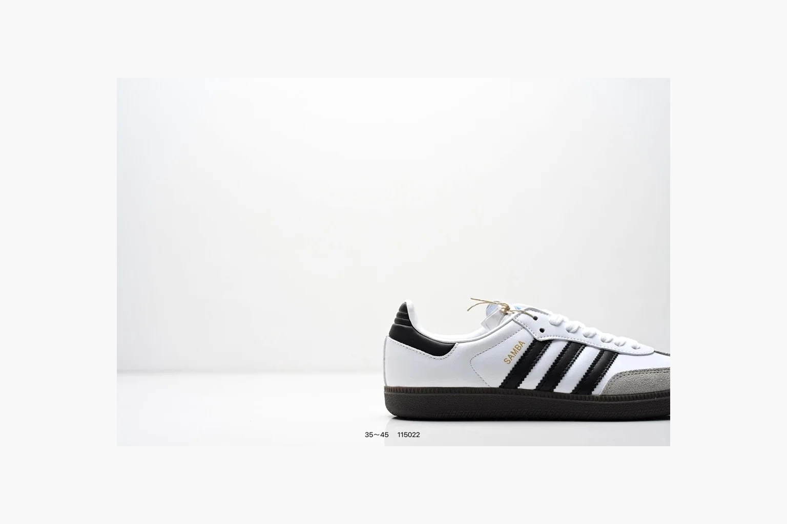 Adidas Samba OG Sneaker White Black Blue Product Image thumbnail 2