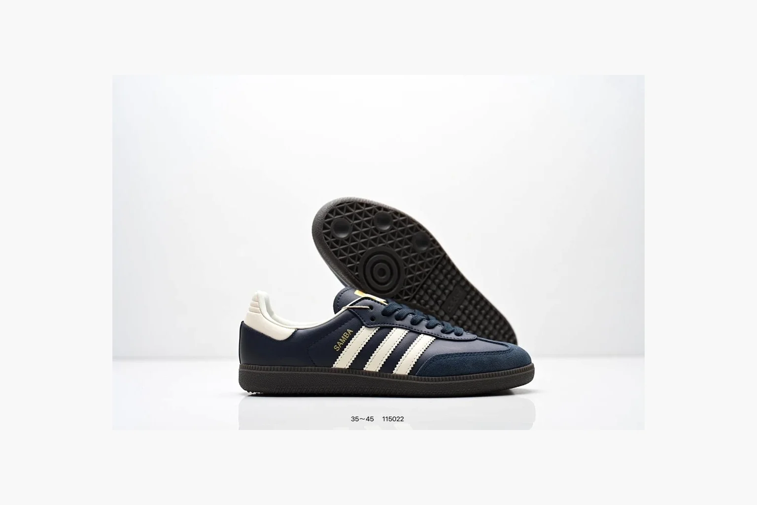 Adidas Samba OG Sneaker Black White Gold Product Image thumbnail 4