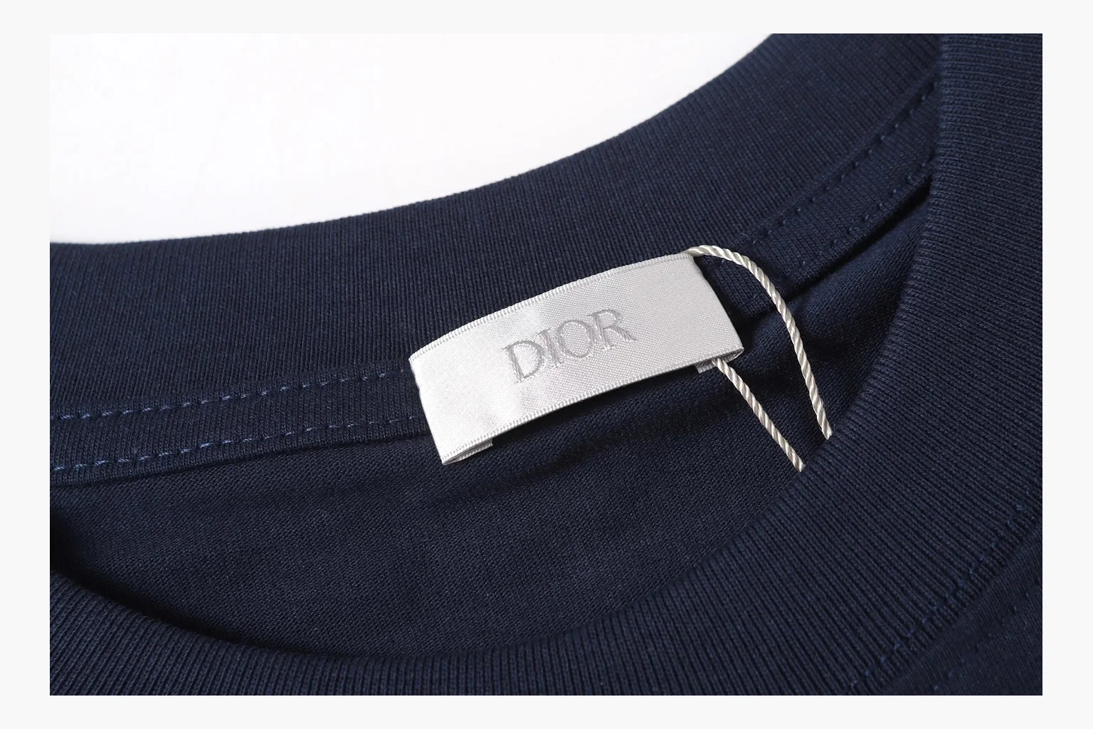 Christian Dior Script Logo T-Shirt Navy Product Image thumbnail 3