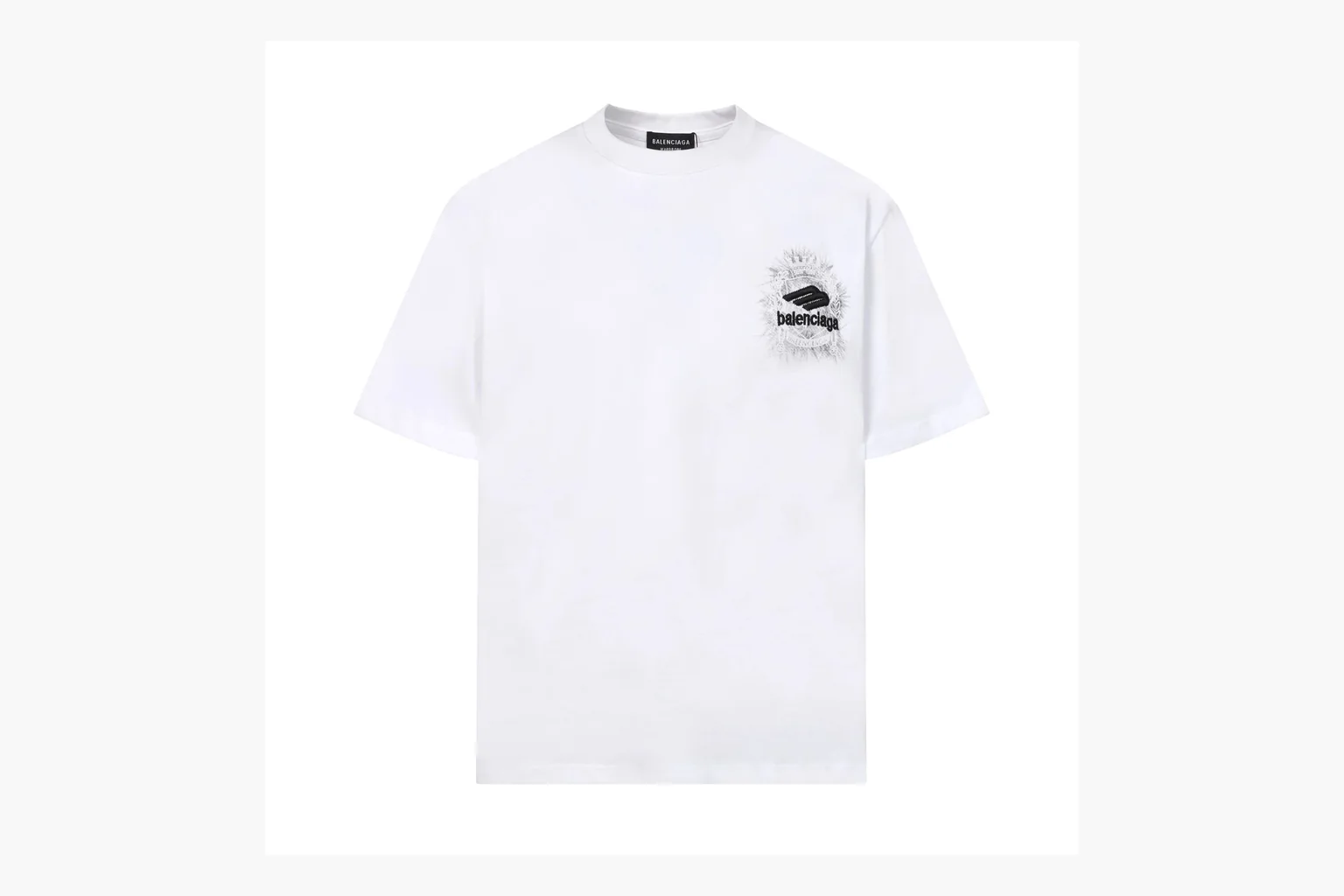 Balenciaga Spray Logo T-Shirt White Product Image
