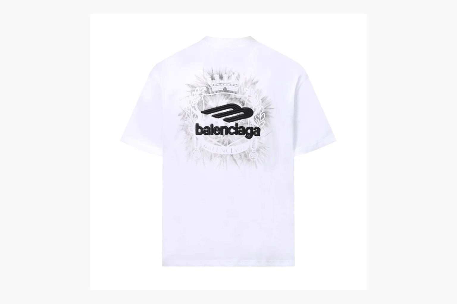 Balenciaga Spray Logo T-Shirt White Product Image thumbnail 2