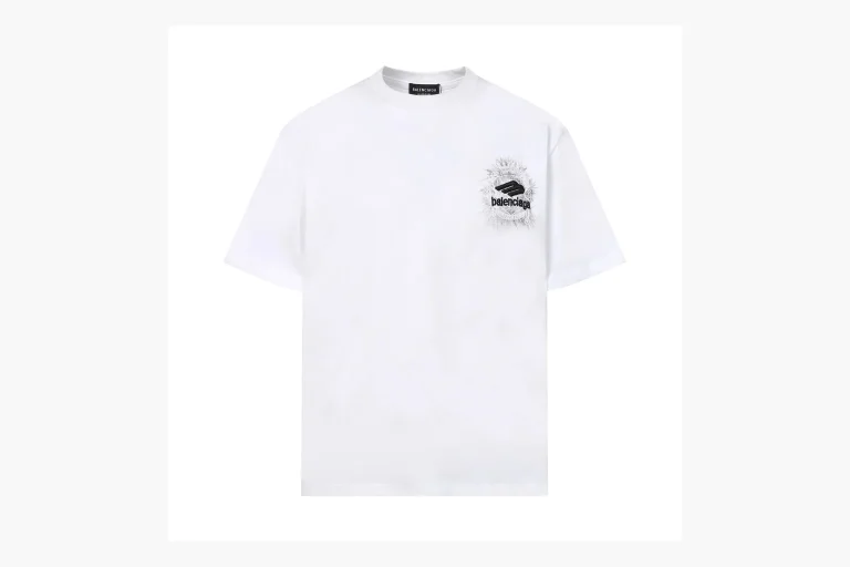 Balenciaga Spray Logo T-Shirt White Product Image