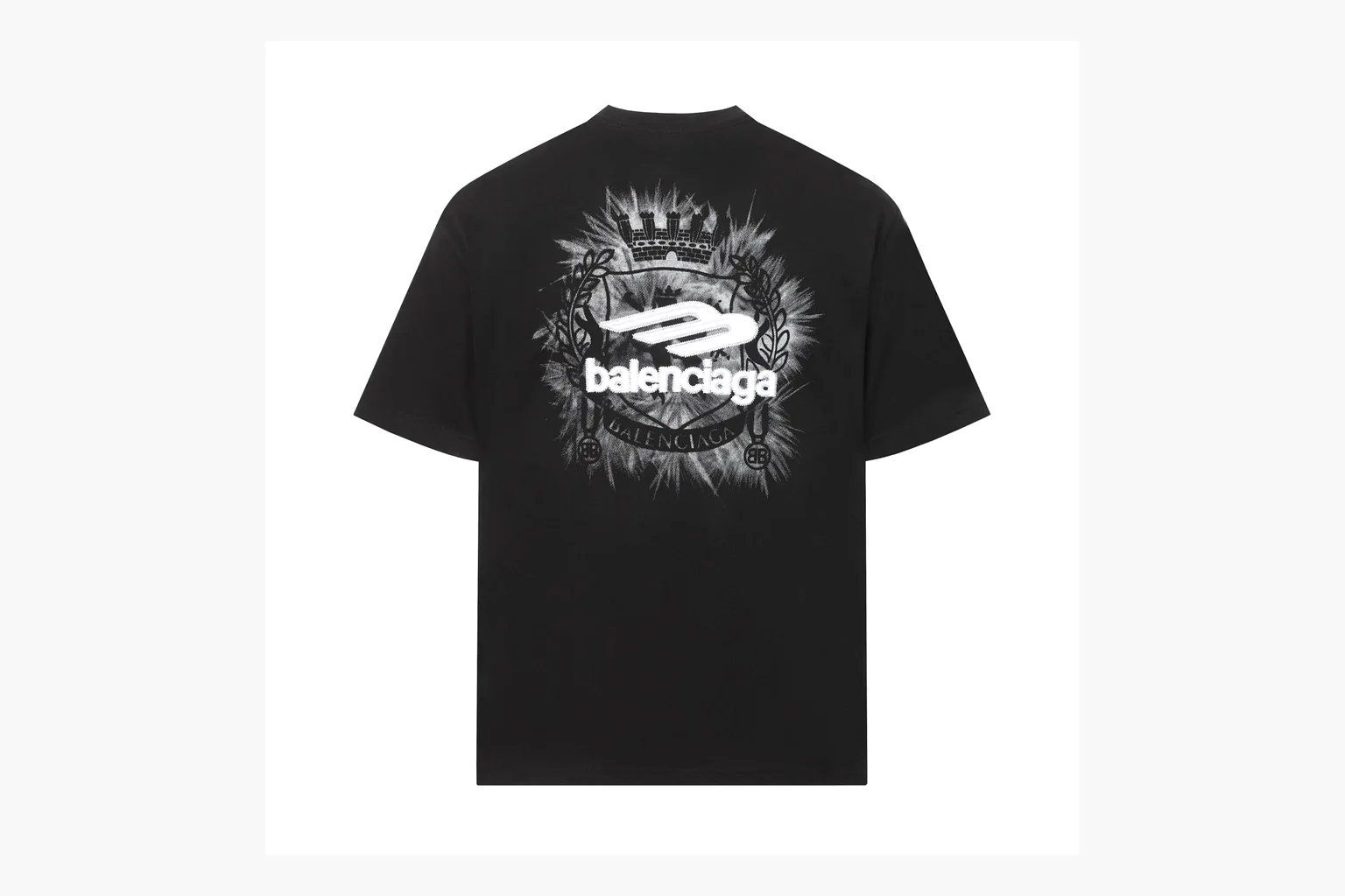 Balenciaga Spray Logo T-Shirt Black Product Image thumbnail 2